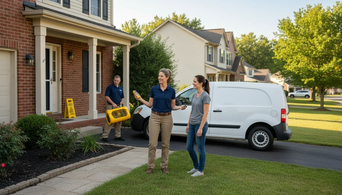 Water restoration image for Dehumidification And Cleanup Services in Monroe, IN